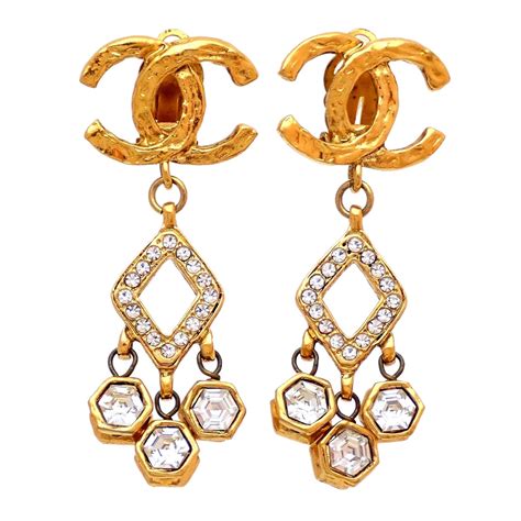 earrings chanel cc|authentic chanel cc earrings.